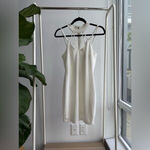 FOREVER 21 | Sexy Strappy White Bodycon Dress M